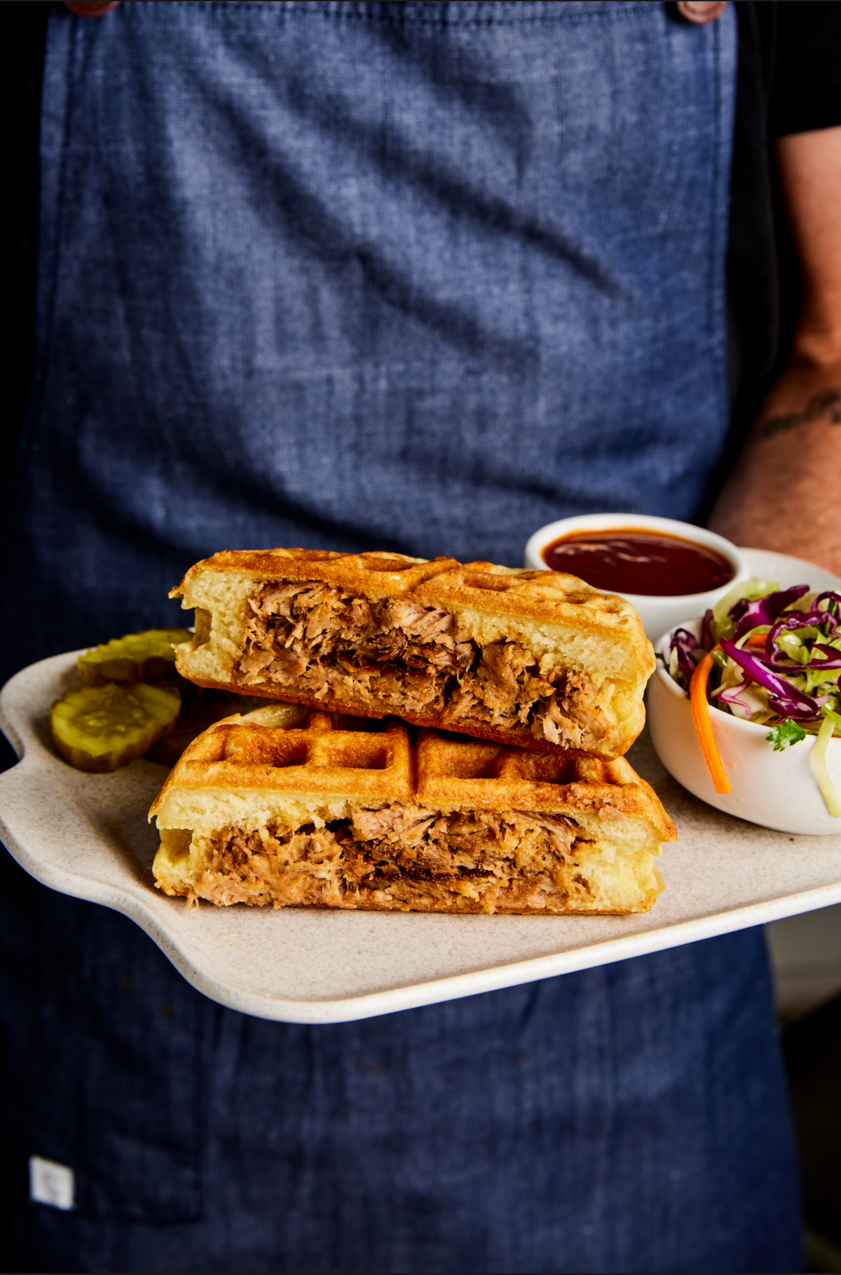 Pulled Pork Waffles