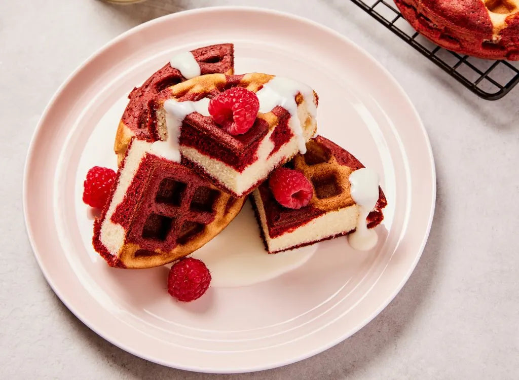 Red Velvet Cake Waffles