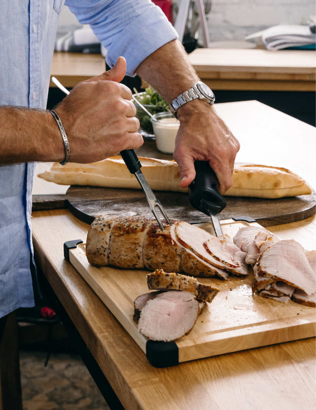Roasted Pork Loin with Rosemary Salt