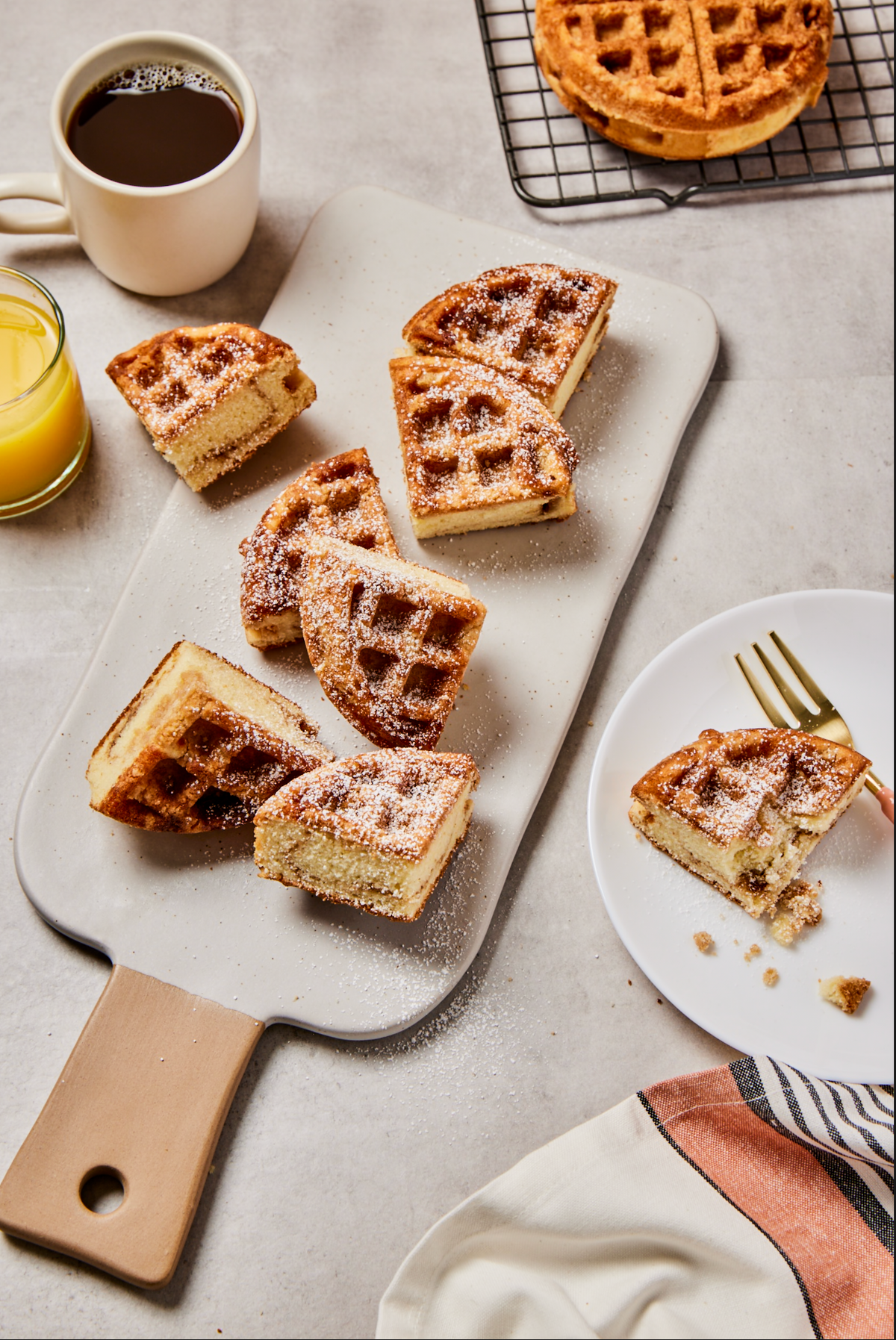 Morning Coffee Cake Waffles