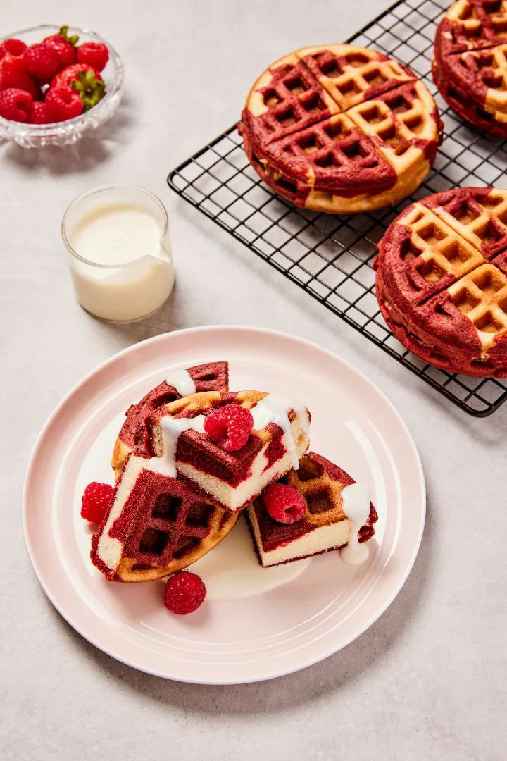 Red Velvet Cake Waffles